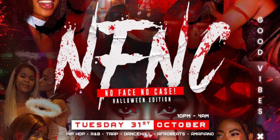 No Face No Case Halloween Edition, Tuesday 31st October, Kable Club, Manchester