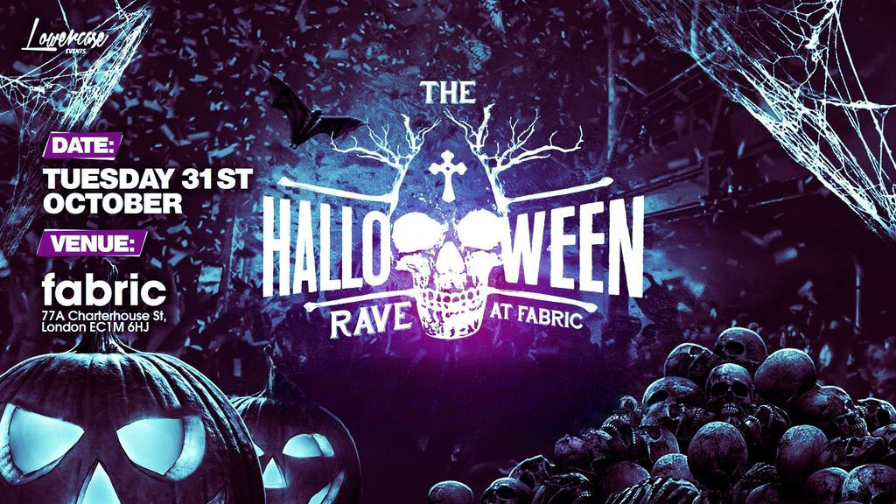 The Halloween Rave at Fabric, Tuesday 31st October, Fabric, London
