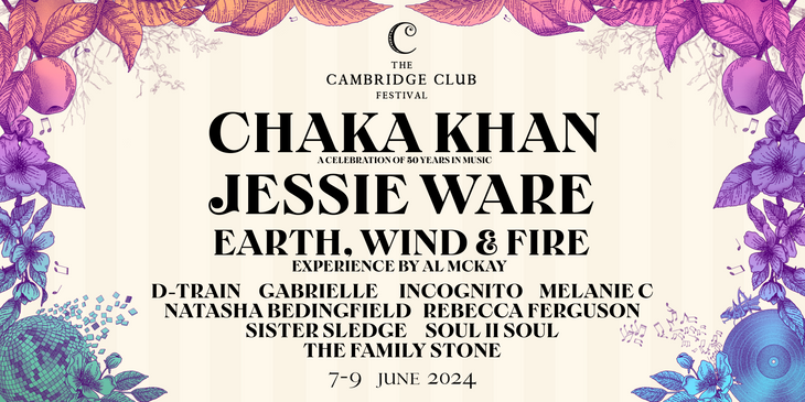 The Cambridge Club Festival announces Natasha Bedingfield, D-Train, Rebecca Ferguson & more