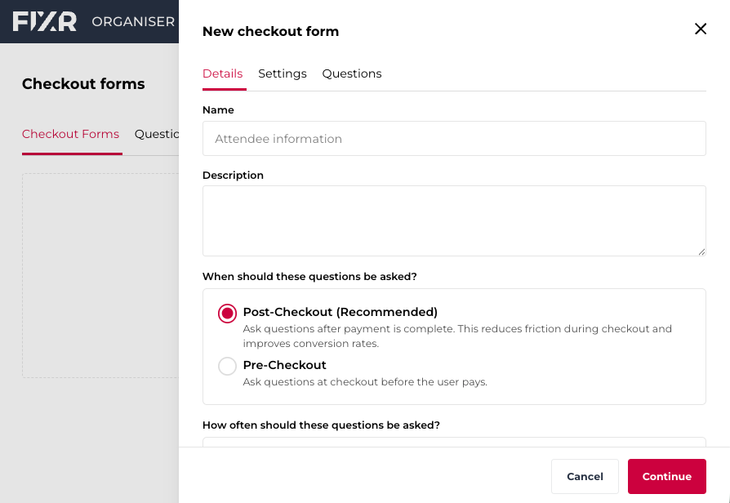 Checkout Forms: A smarter way to collect attendee information